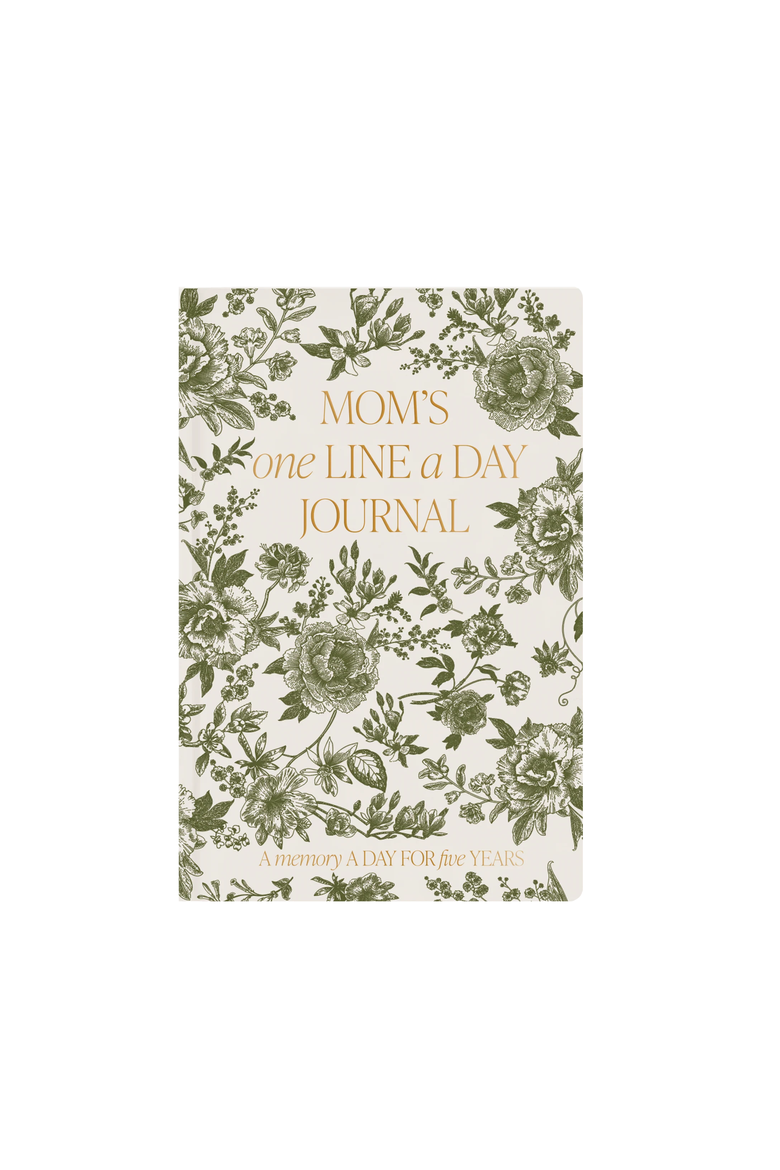 Mom's One Line a Day Journal, Main, color, Green Delft