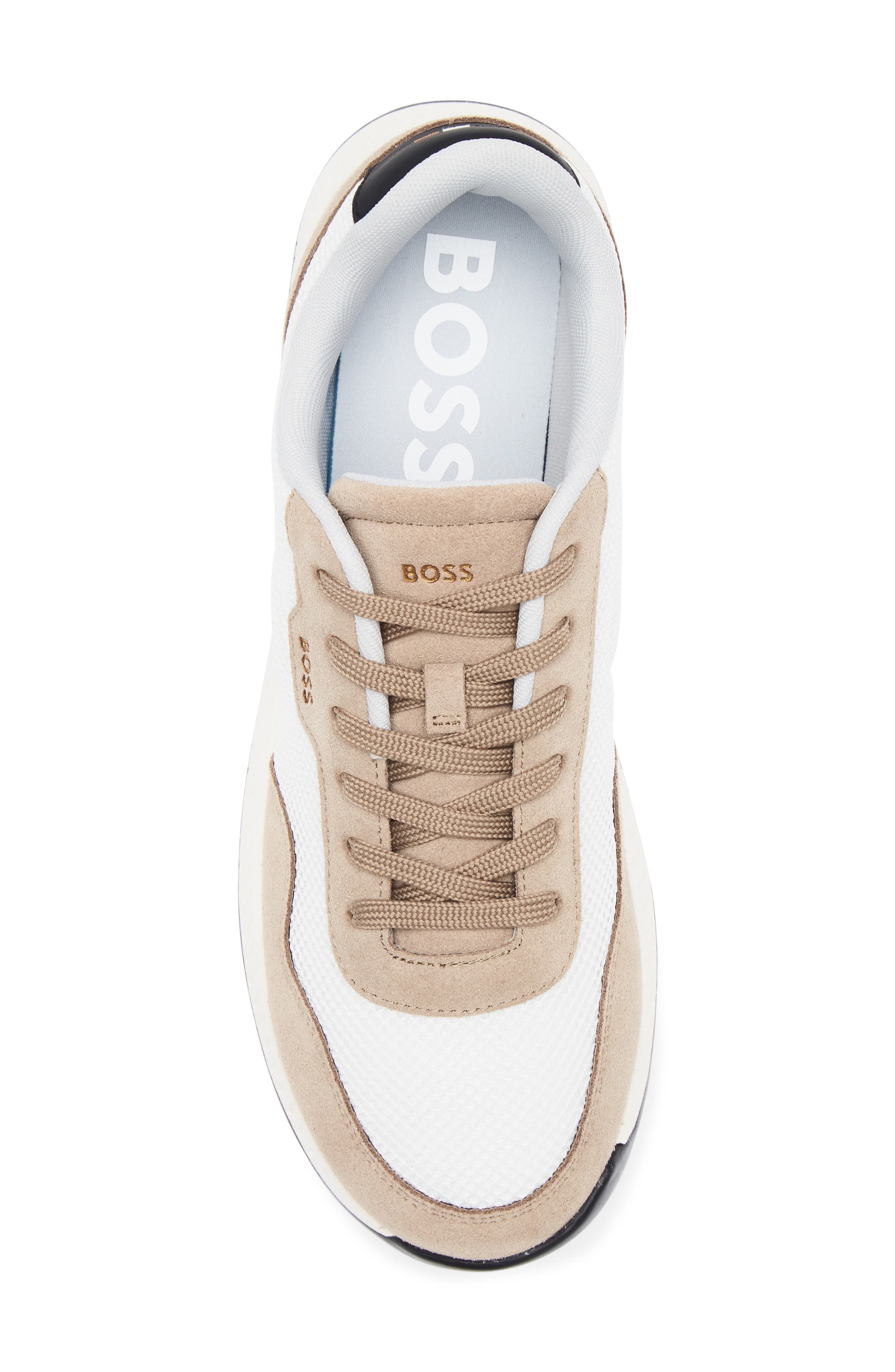 BOSS Titanium Low Top Sneaker, Alternate, color, Medium Beige