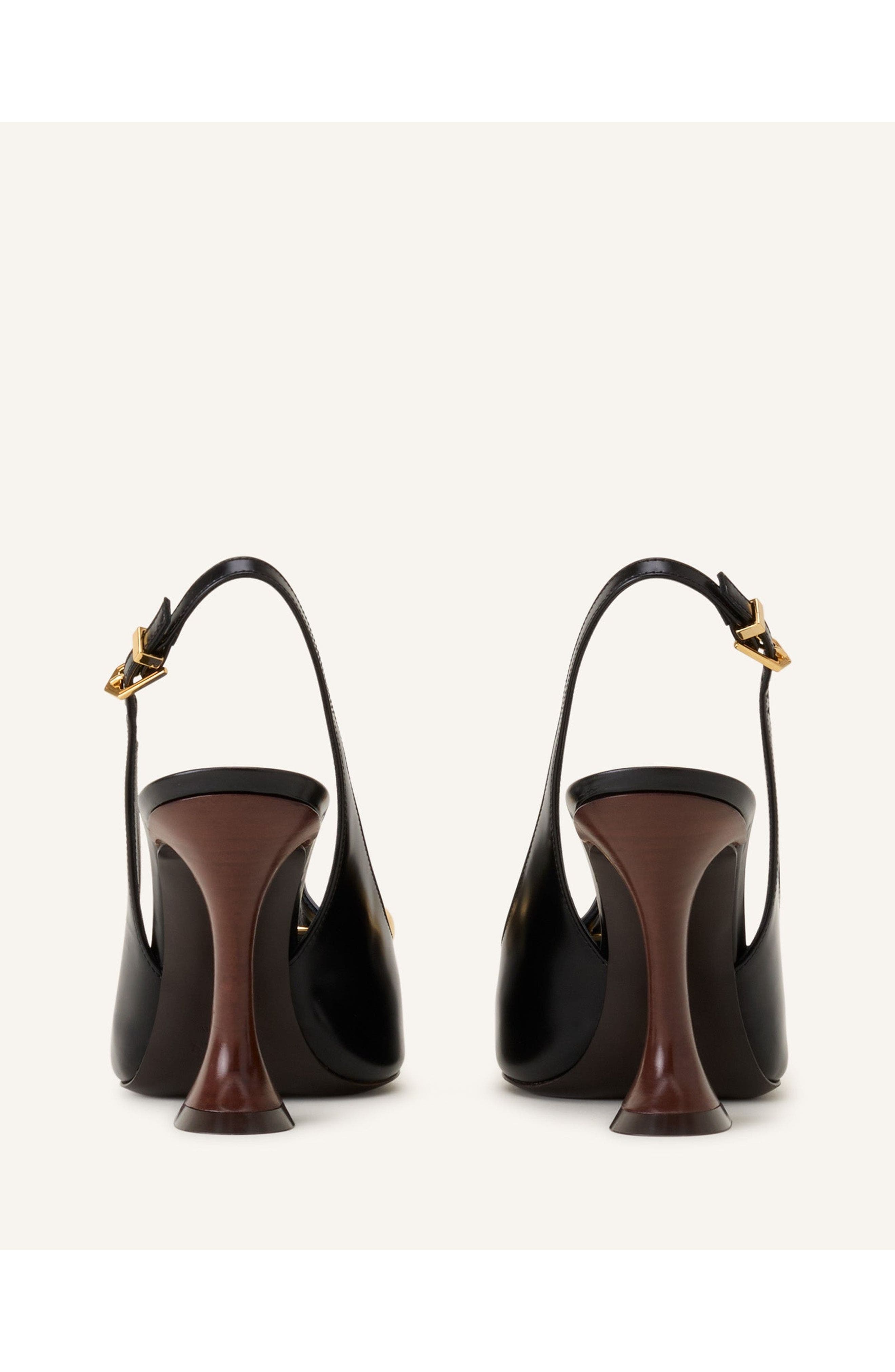 Lanvin Affinity Arch Slingback, Alternate, color, Black