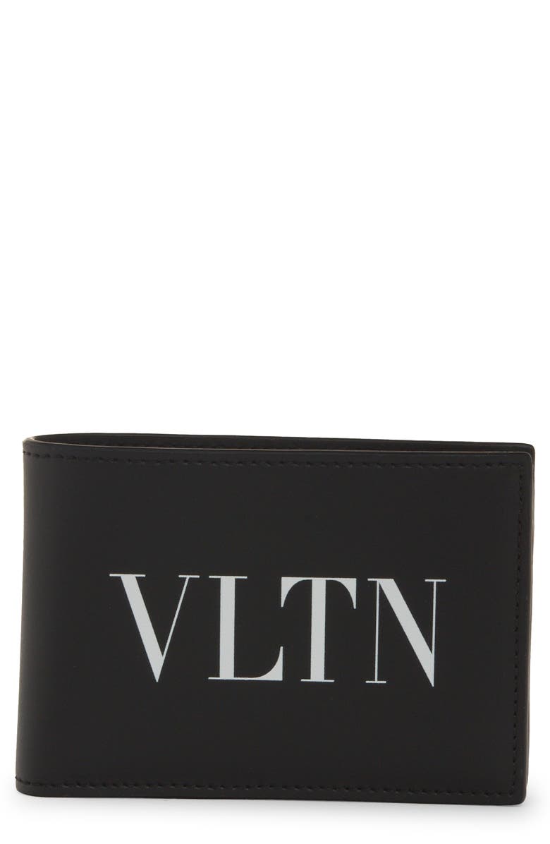 Valentino Garavani VLTN Logo Leather Bifold Wallet, Main, color,