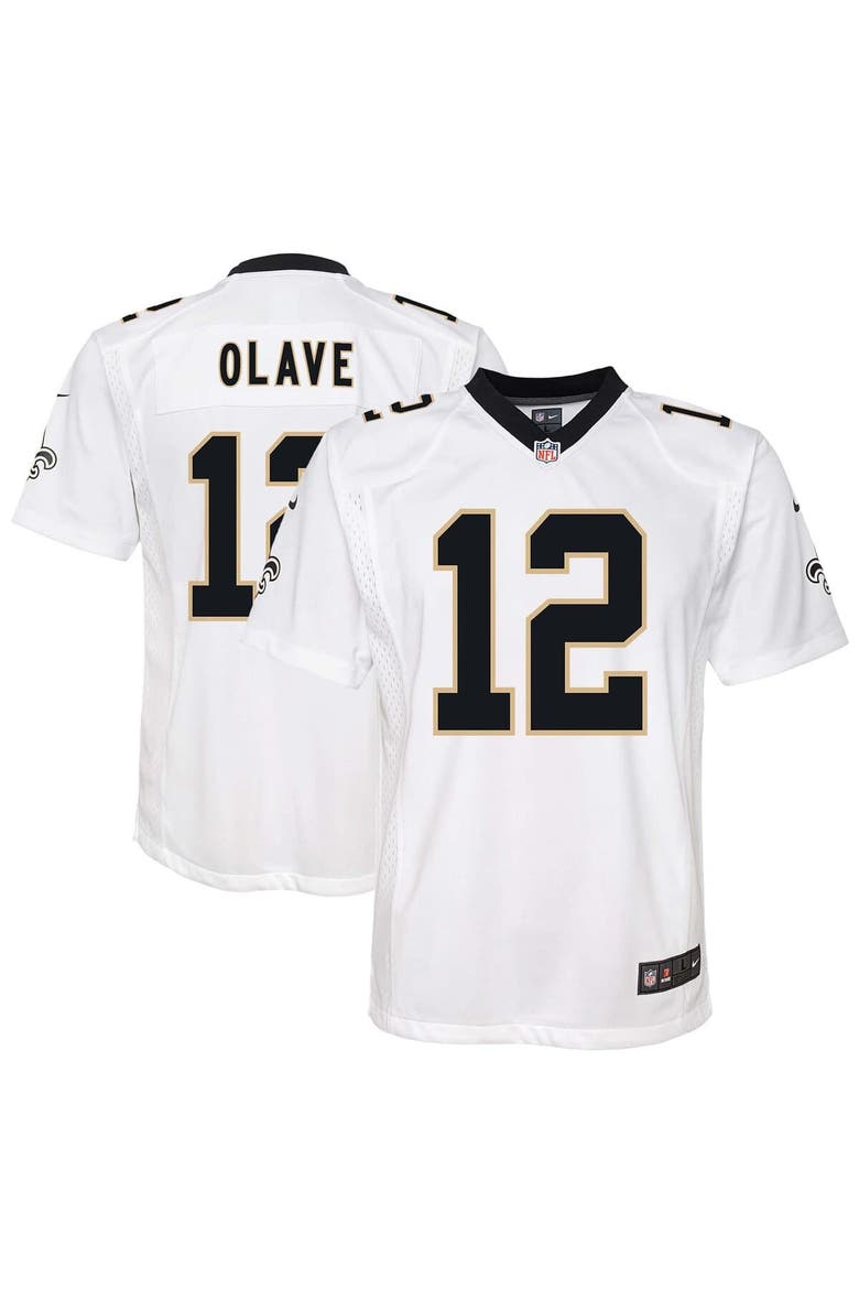 Youth Nike Chris Olave White New Orleans Saints Game Jersey, Alternate, color, White