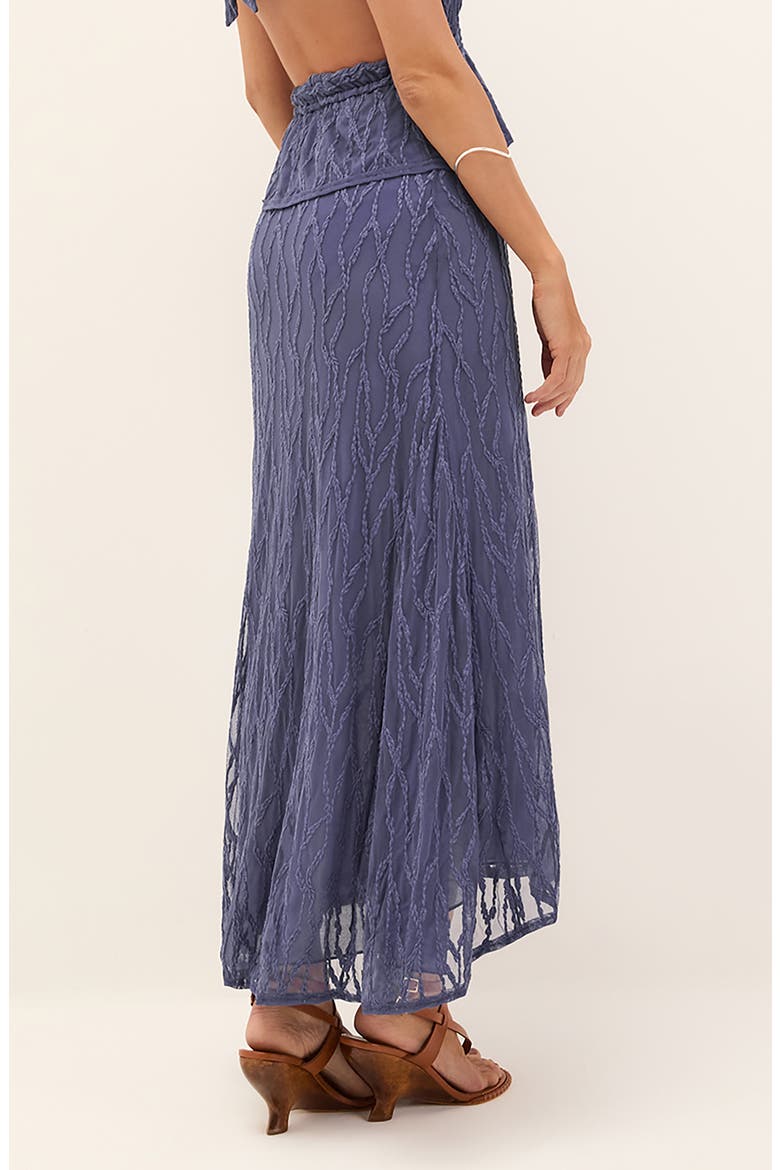 Quinn Embroidered Mesh Skirt, Alternate, color, BLUE