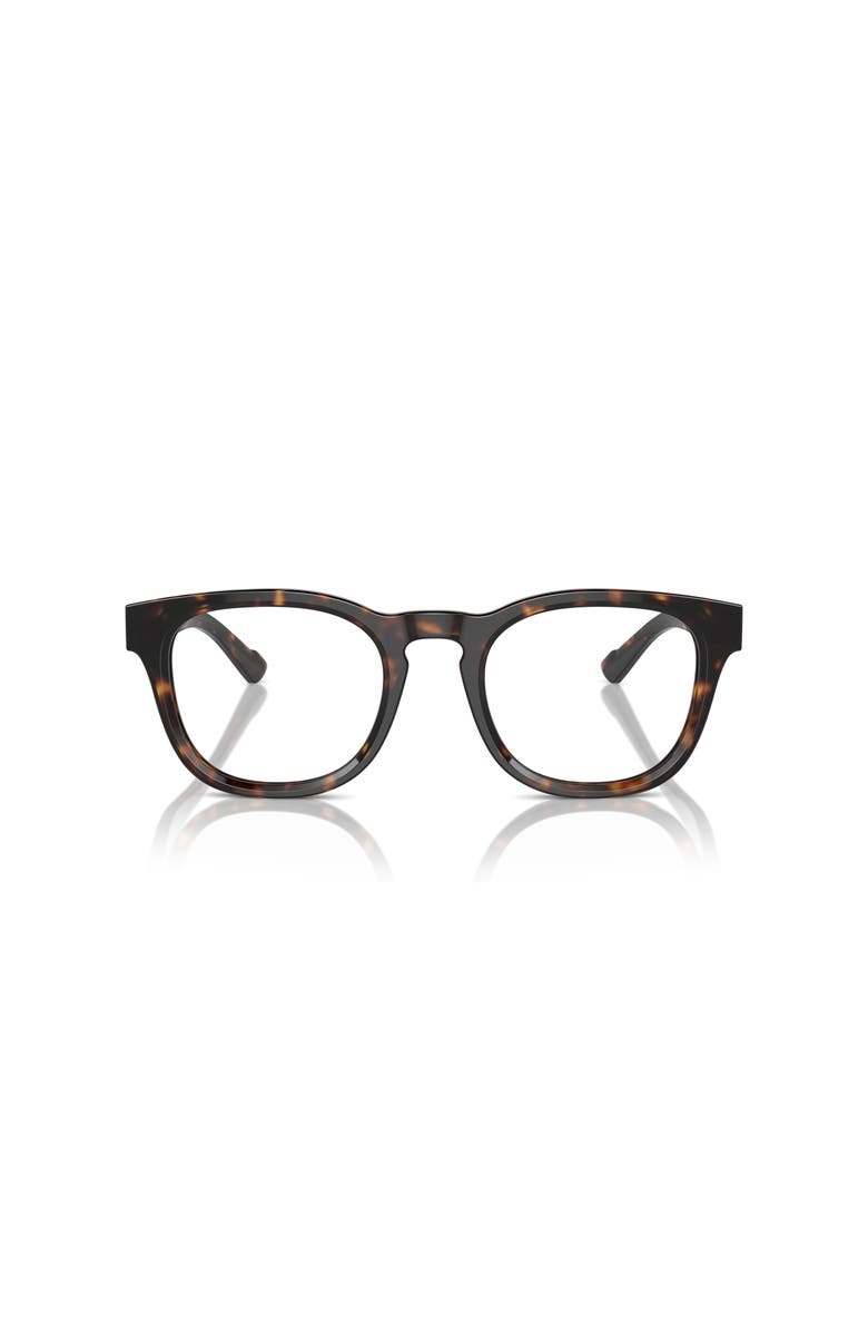 Ferrari 49mm Round optical glasses, Alternate, color, Tortoise