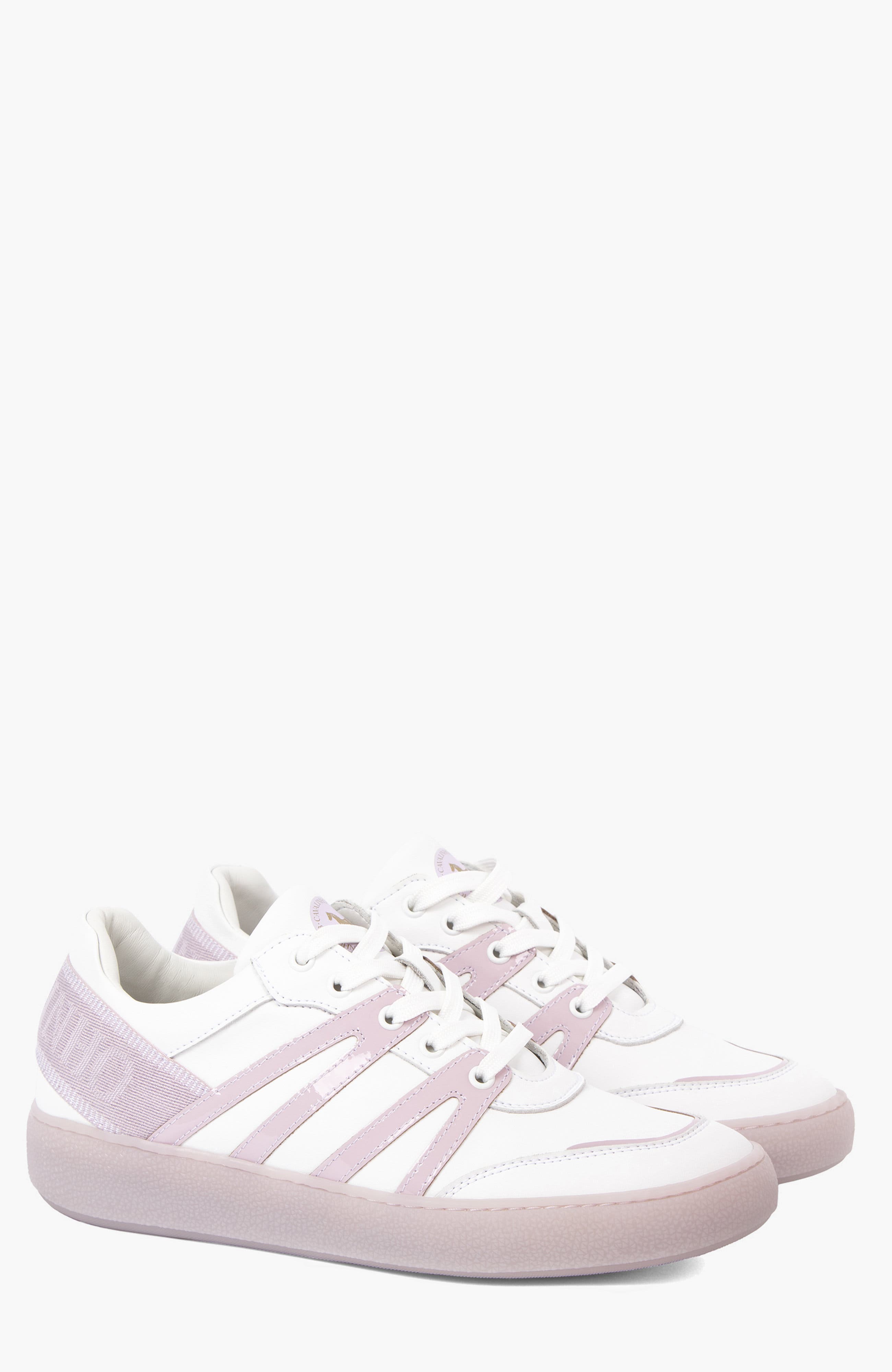 Dear Me Leather Sneakers, Alternate, color, Lilac / White