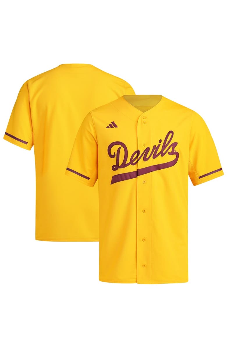 adidas Men's adidas Gold Arizona State Sun Devils Replica Baseball Jersey, Alternate, color,