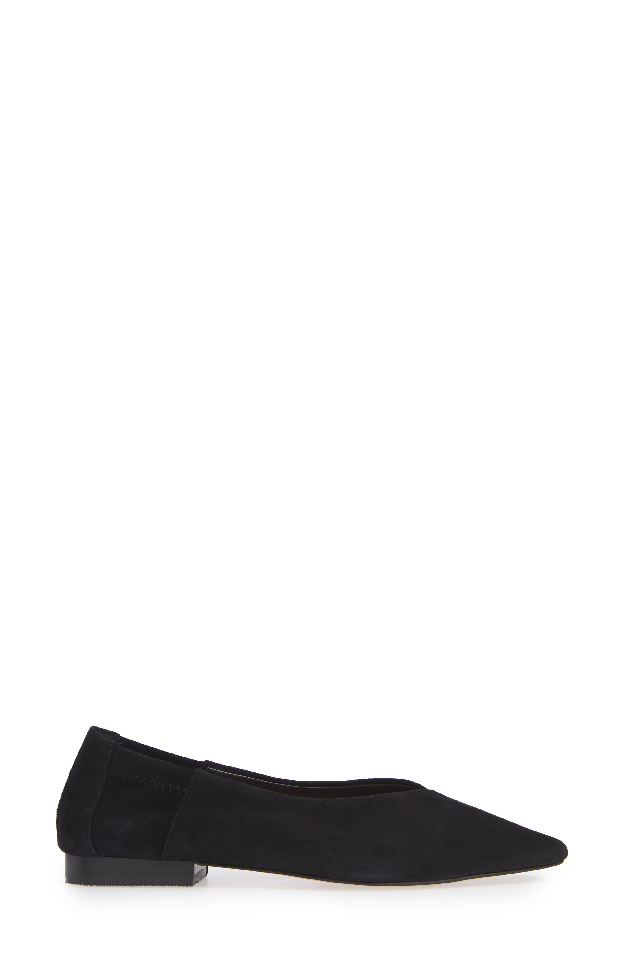 Sabrina Ballet Flat, Alternate, color, BLACK SUEDE