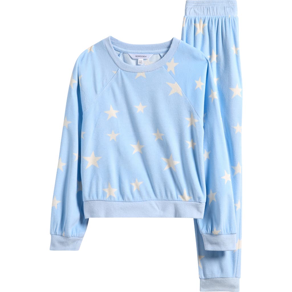 Honeydew Kids' Snuggle Up Print Lounge Sweatshirt & Joggers Set In Multi