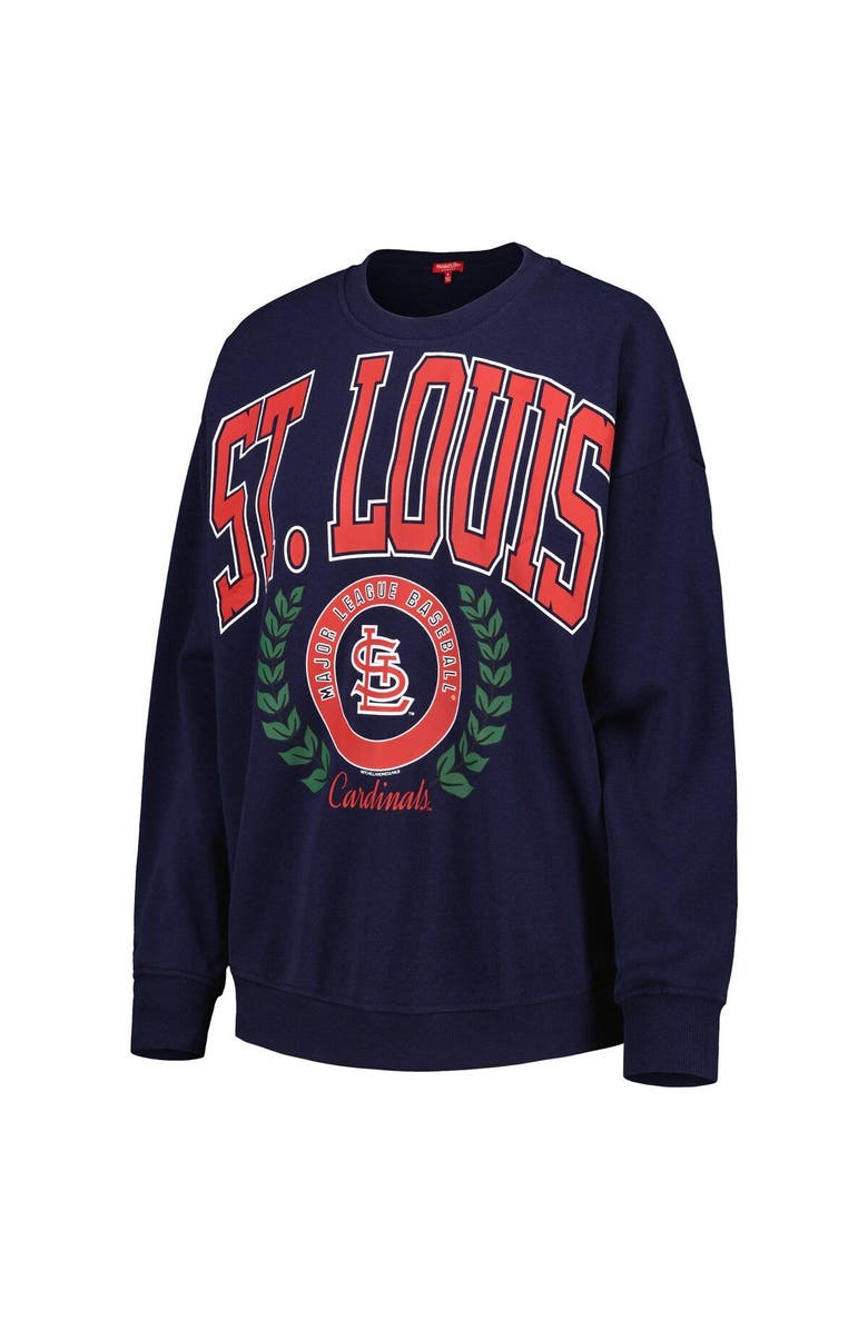 Mitchell & Ness Women's Mitchell & Ness Navy St. Louis Cardinals Logo Lt 2.0 Pullover Sweatshirt, Alternate, color, 