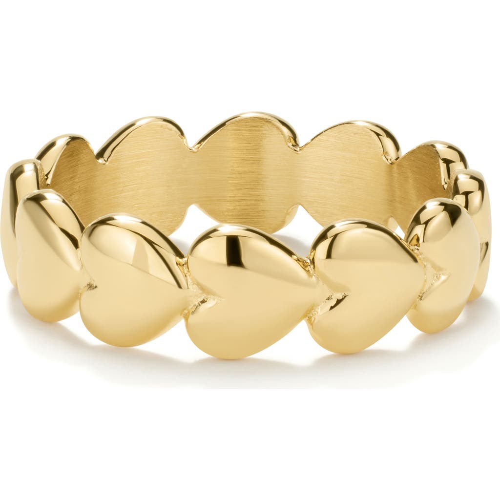 D.LOUISE Mini Hearts Stacking Ring in Gold at Nordstrom, Size 9