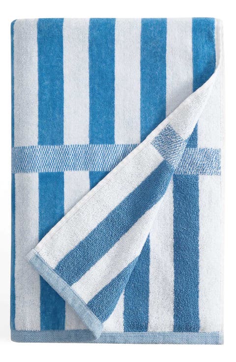 Mingled Check Beach Towel