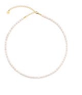 Seven Saints Pure Light Baroque Freshwater Pearl Choker Necklace