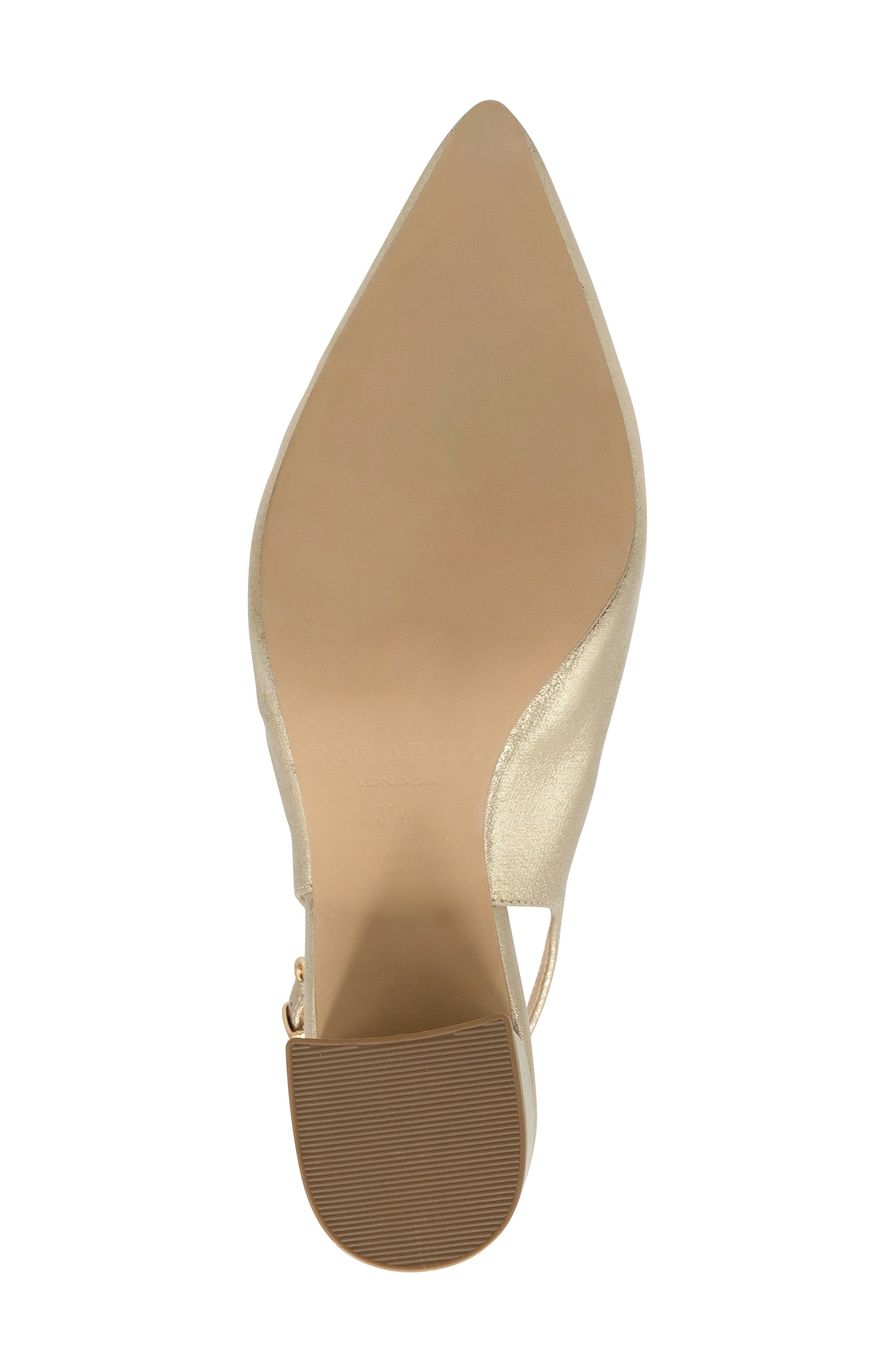 Imelda Slingback Pointed Toe Pump, Alternate, color, CHAMPAGNE