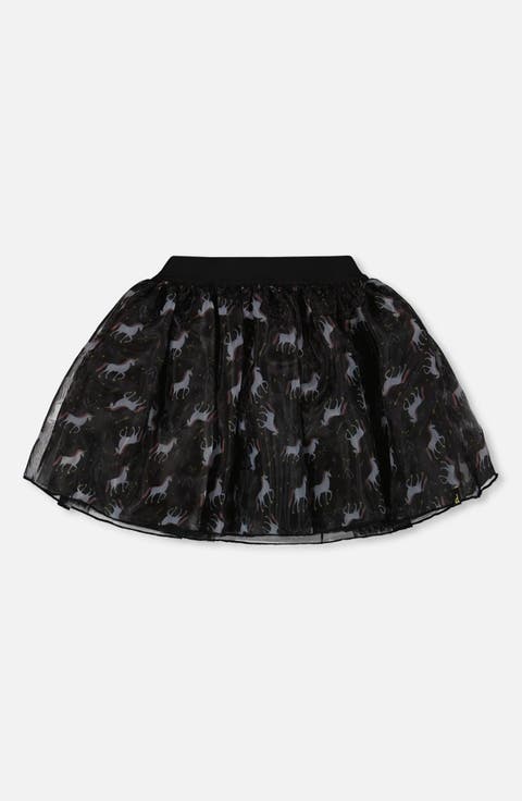 Organza and Mesh Skirt with Unicorn (Toddler & Little Kid)