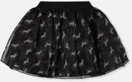Deux par Deux Organza and Mesh Skirt with Unicorn