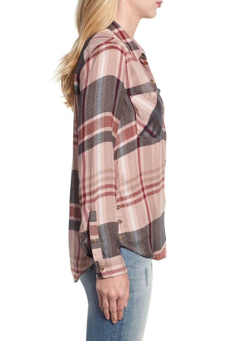 Plaid Button Down Shirt, Alternate, color, MULTI
