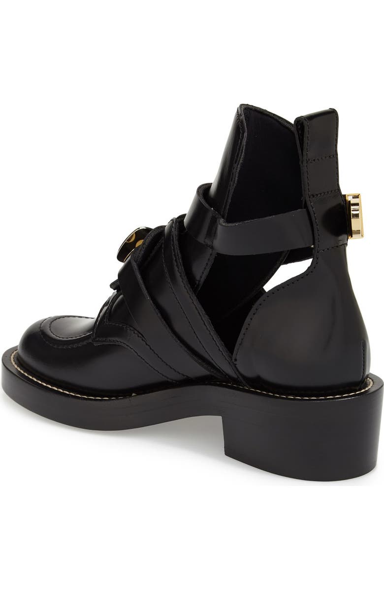 Balenciaga Cutout Buckle Boot, Alternate, color,