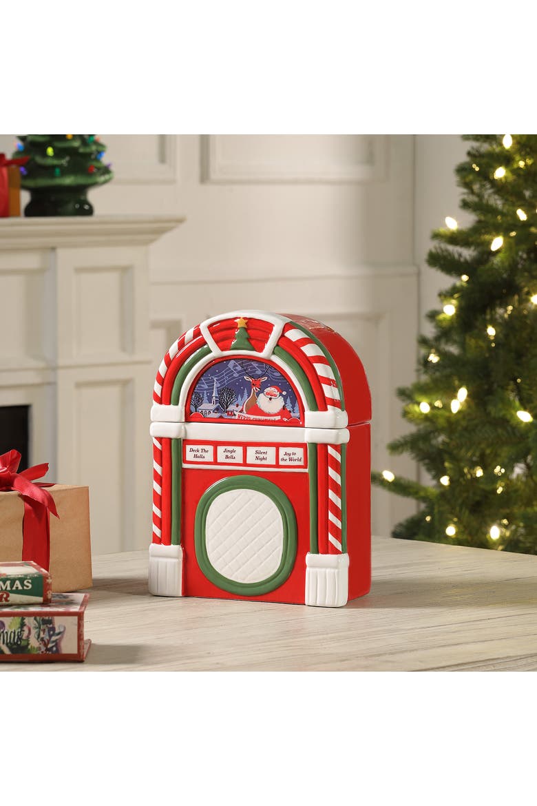 12 in. Jukebox Cookie Jar, Alternate, color, Multicolored
