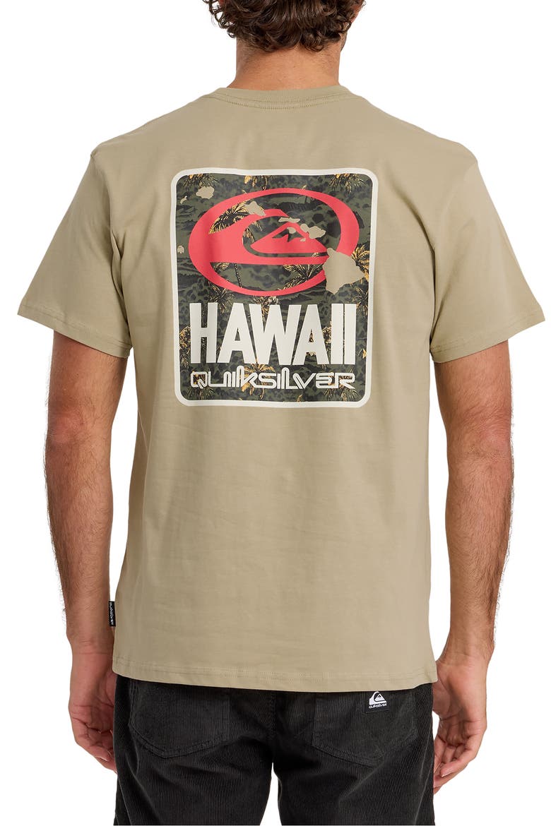 HI Quiki Islands Cotton Graphic T-Shirt, Alternate, color, SENECA ROCK