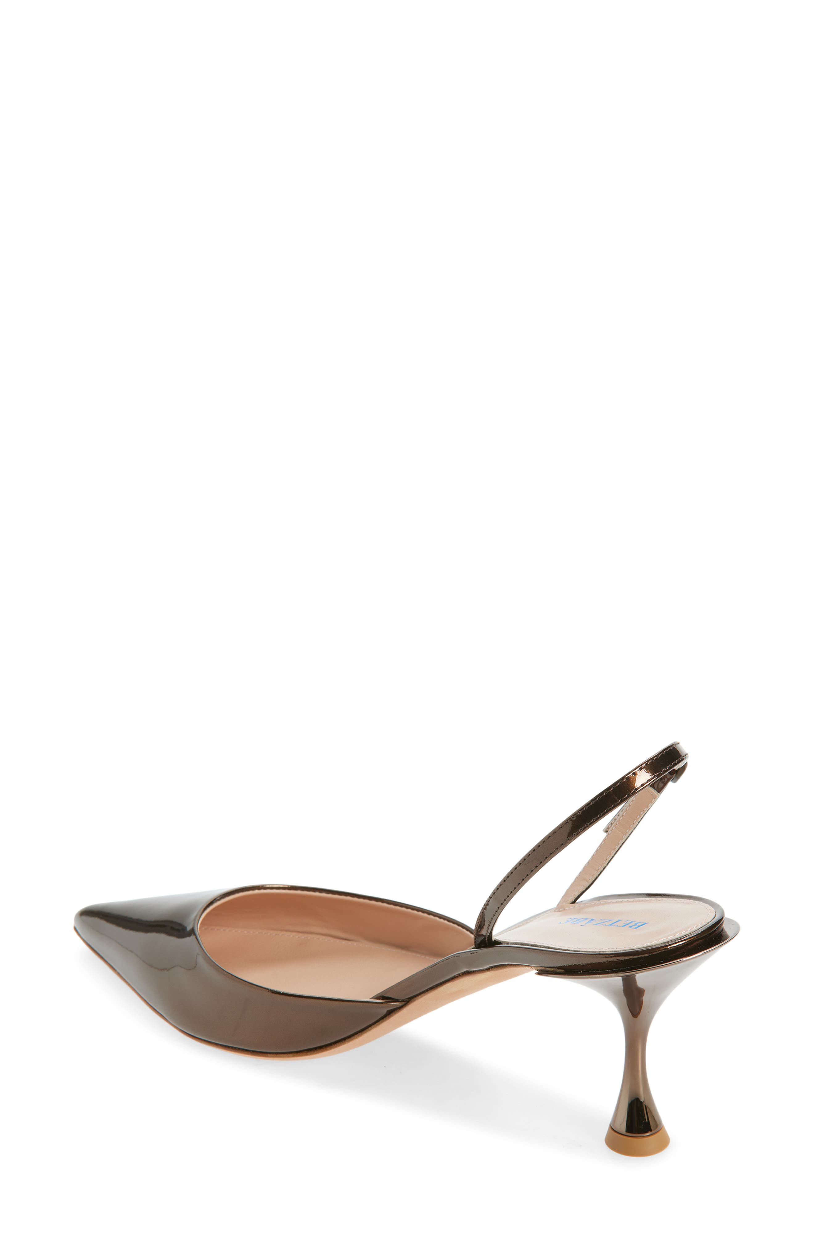BETZÁBE Sofia Metallic Slingback Pump, Alternate, color, Metallic Rust/ Copper