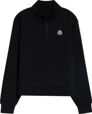 Moncler Quarter Zip Cotton Pullover