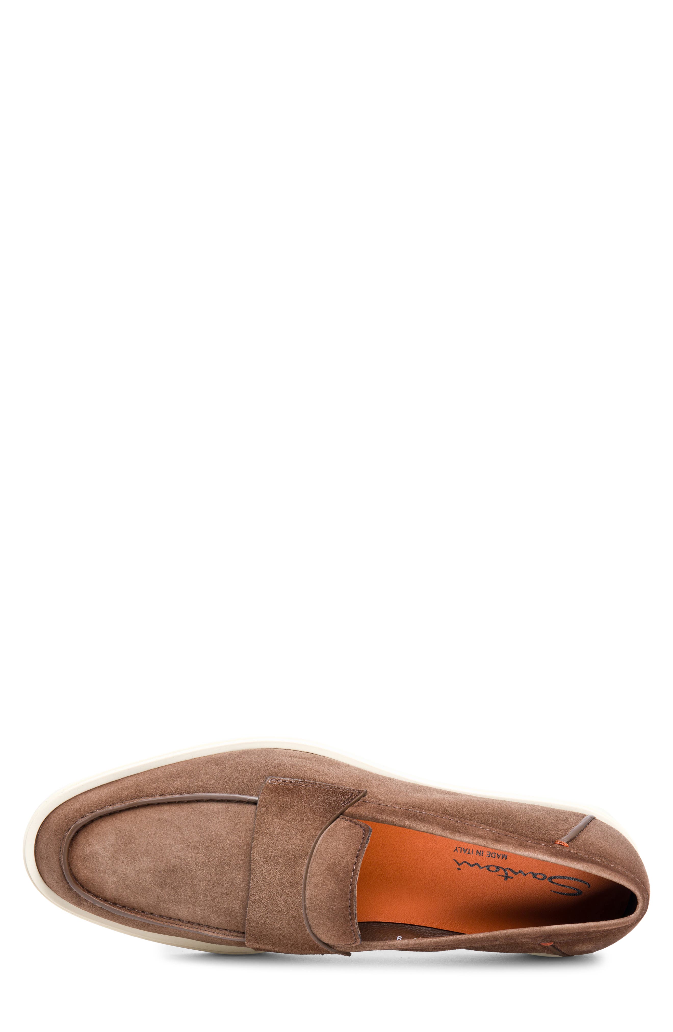 Santoni Revolve Loafer, Alternate, color, Brown