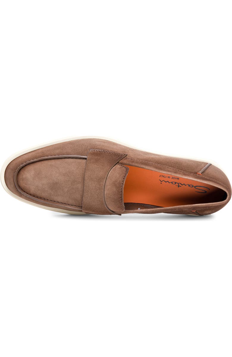 Santoni Revolve Loafer, Alternate, color, Brown