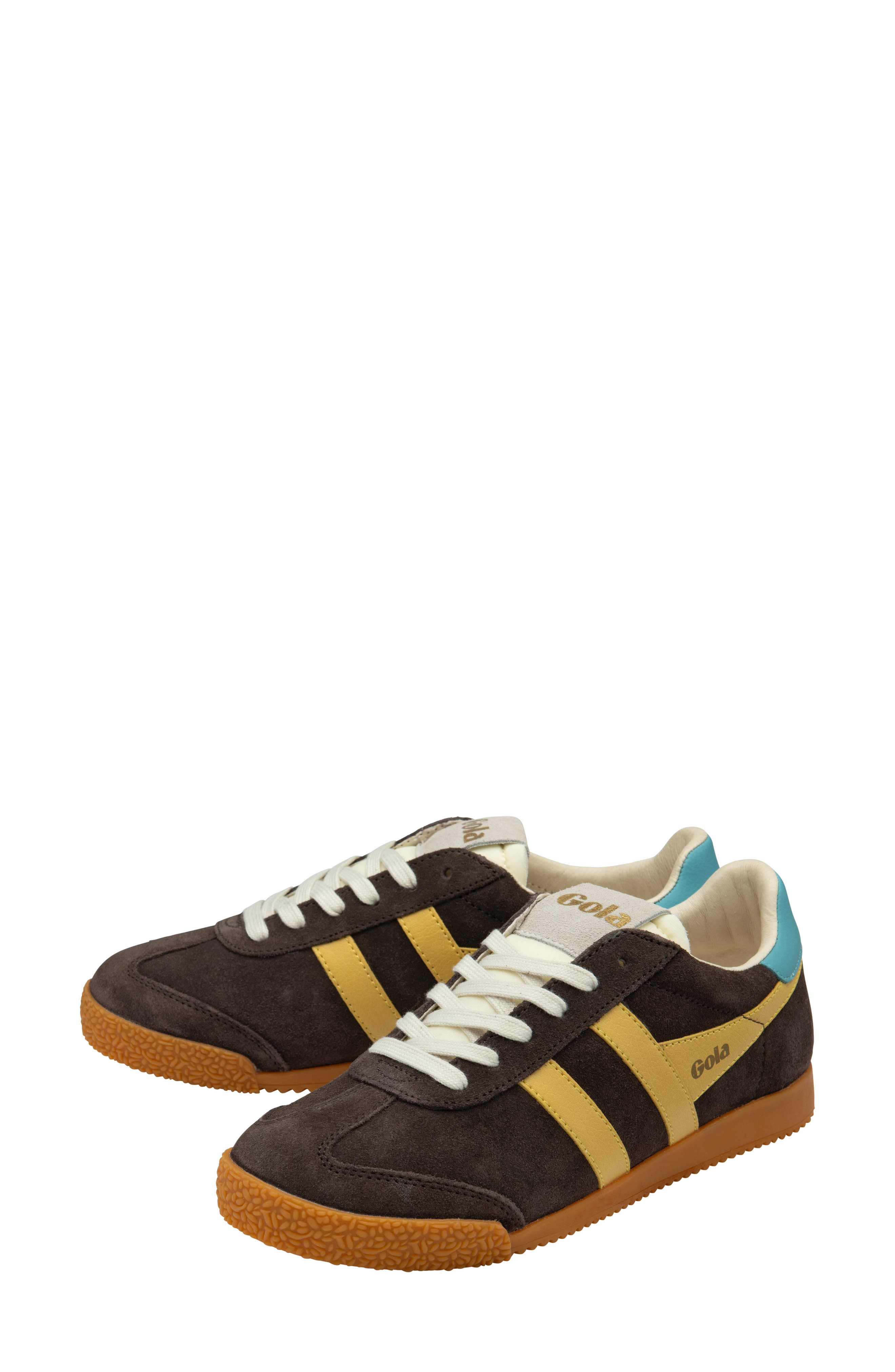 Gola Elan Sneaker, Alternate, color, Mocha/ Pollen/ Ocean