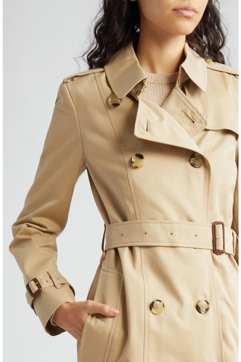 Mid-Length Chelsea Heritage Trench Coat, Alternate, color, HONEY