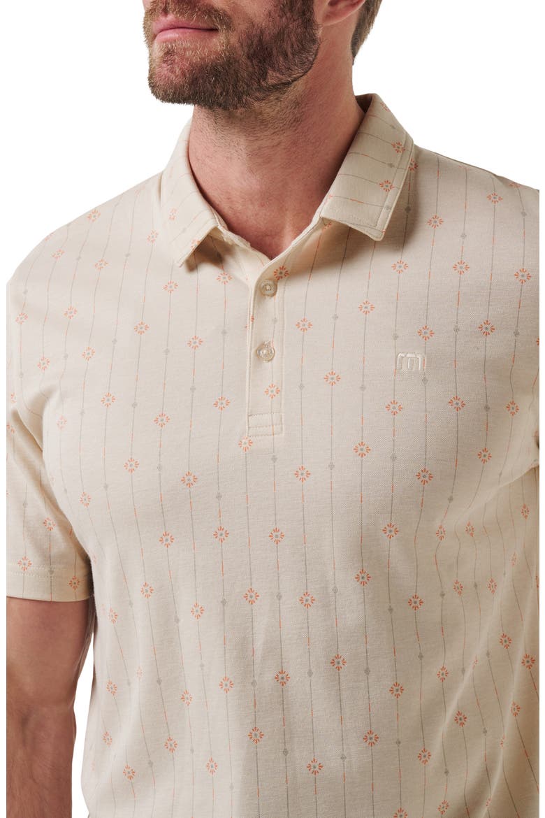 Deco Floral Medallion Polo, Alternate, color, MOONBEAM