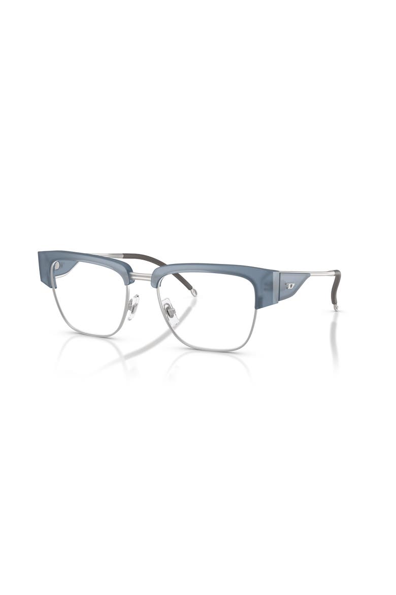 55mm Square optical glasses, Main, color, Blue