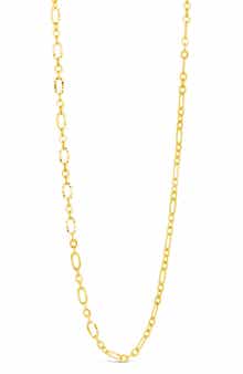 Sterling Forever Elysia Mixed Link Necklace