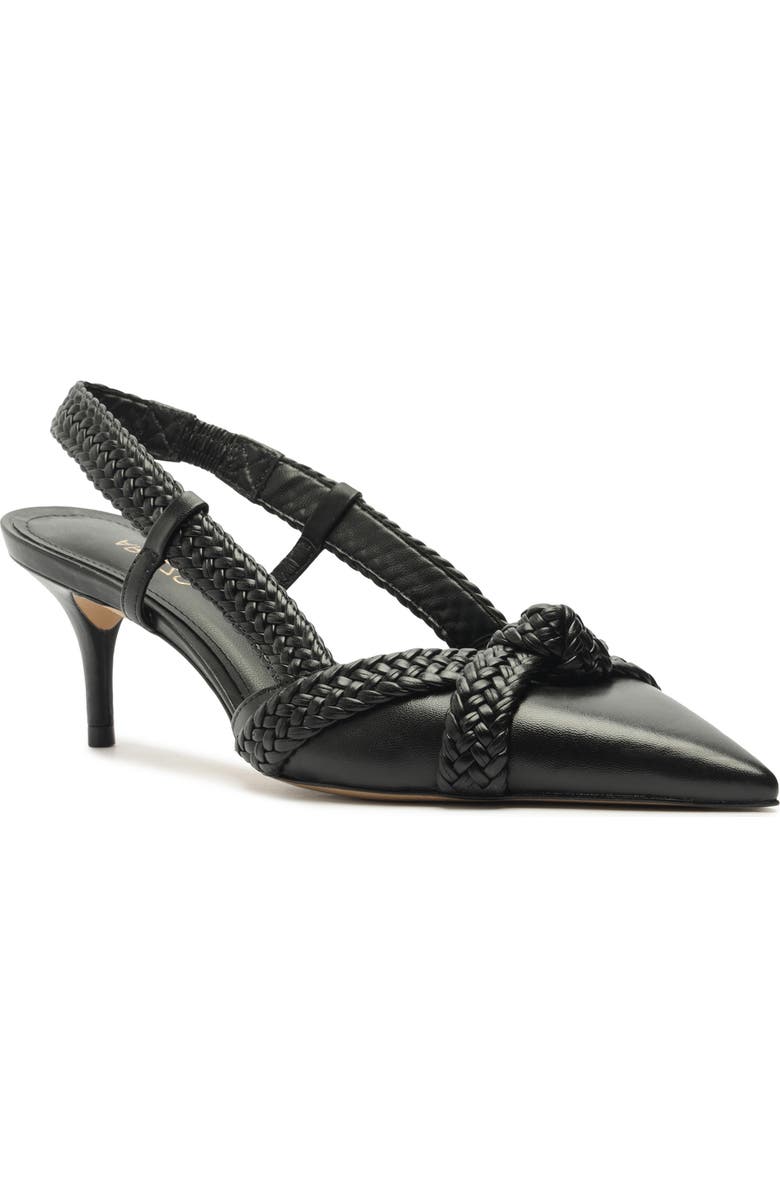 Arezzo Raven Slingback Pointed Toe Pump, Main, color, Black