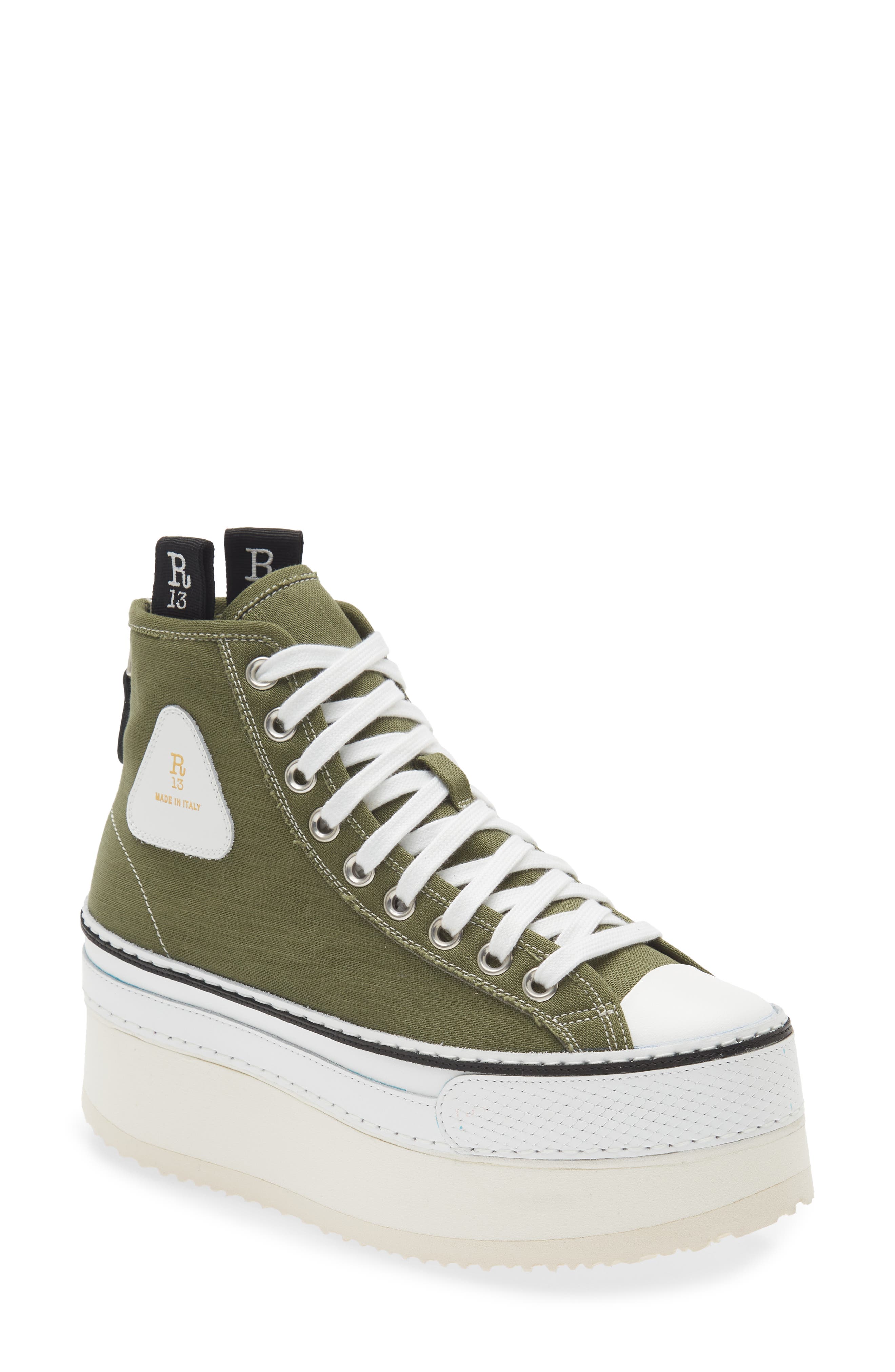 R13 Courtney Platform High Top Sneaker, Main, color, 