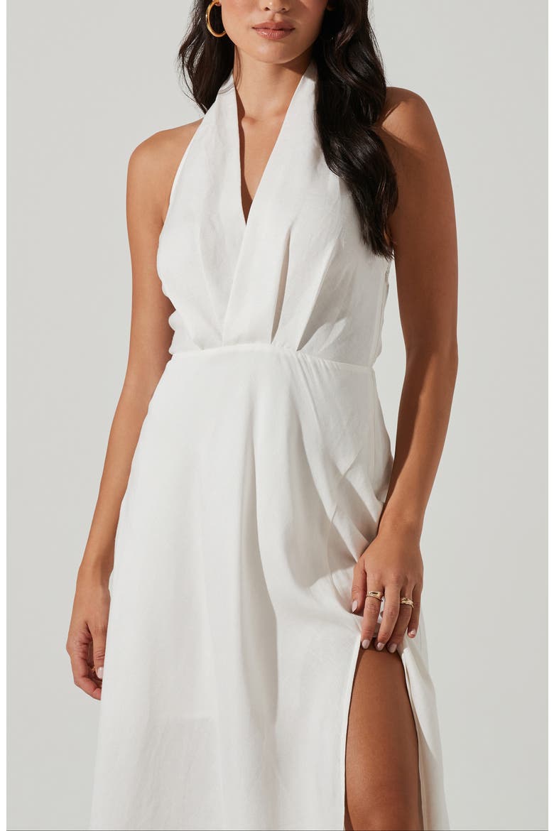Keava Halter Dress, Alternate, color, WHITE