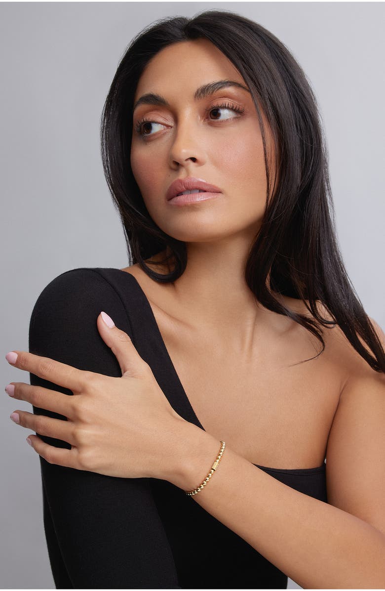 LAGOS Signature Caviar Beaded Stretch Bracelet, Alternate, color, Gold