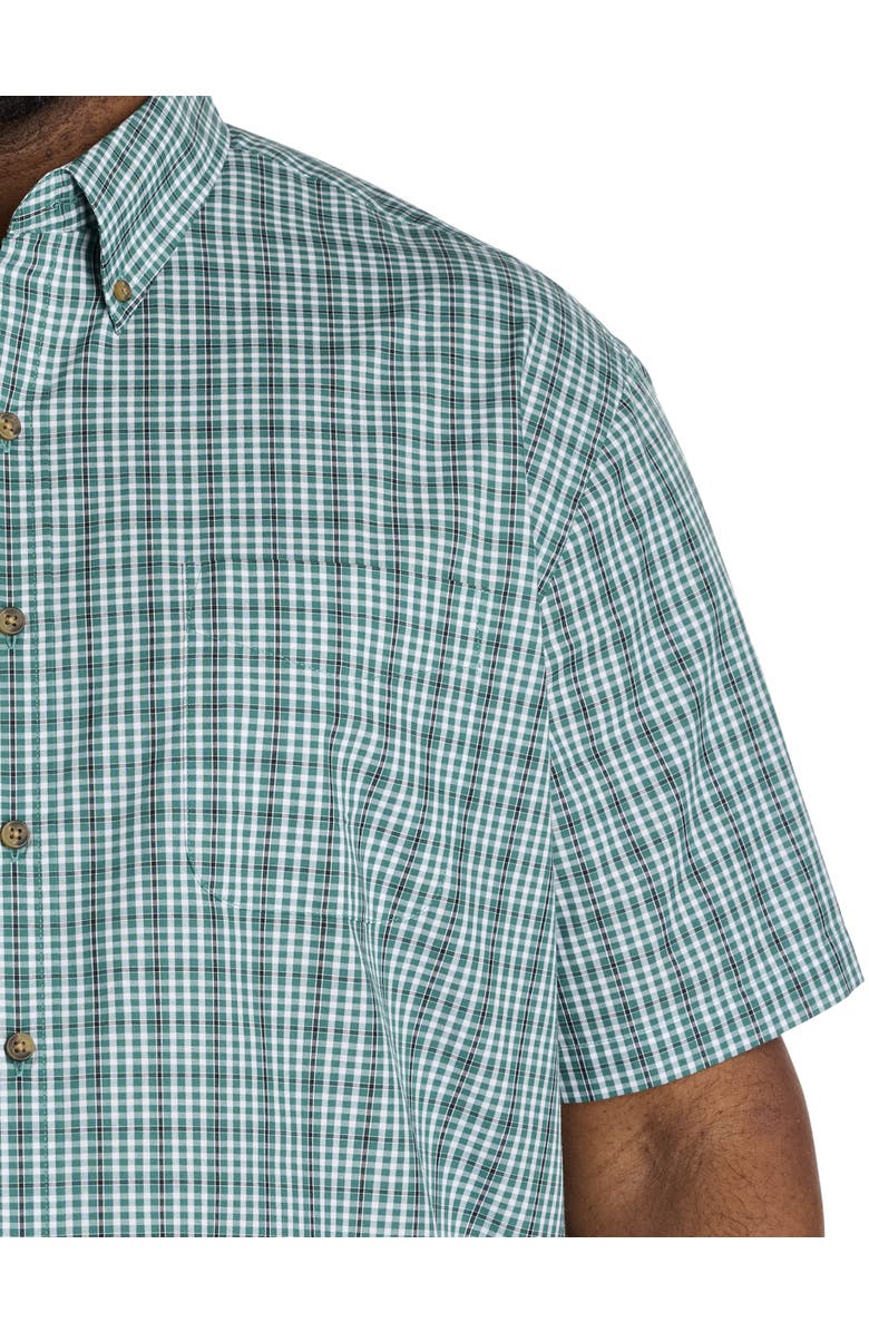 Harbor Bay by DXL Big & Tall Easy-Care Medium Plaid Sport Shirt V4, Alternate, color, Green Multi