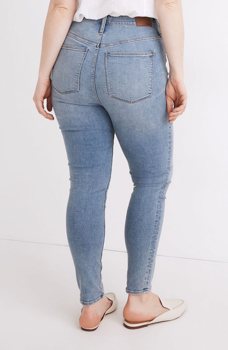 Madewell Curvy Roadtripper Authentic Ripped Skinny Jeans, Alternate, color,