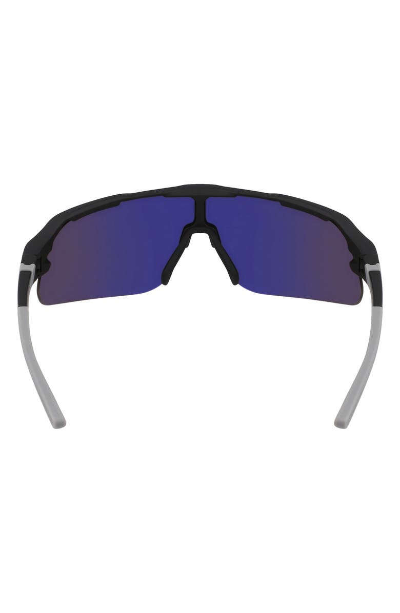 Nike Flyfree 72mm Shield Sunglasses, Alternate, color, Matte Black / Grey / Orange