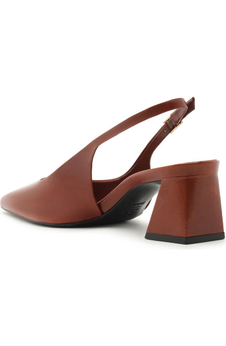 Schutz Rhonda Mid Slingback Pointed Toe Pump, Alternate, color, Caramel Top