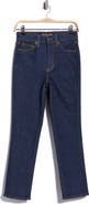 Veronica Beard Ryleigh High Waist Ankle Slim Straight Leg Jeans