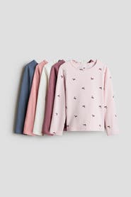 H&M 5-Pack Long-Sleeved T-Shirts