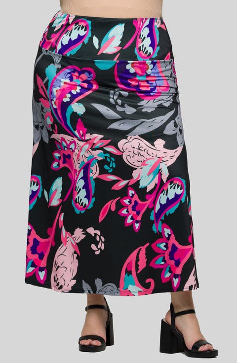 Pull-On Maxi Skirt (Plus)