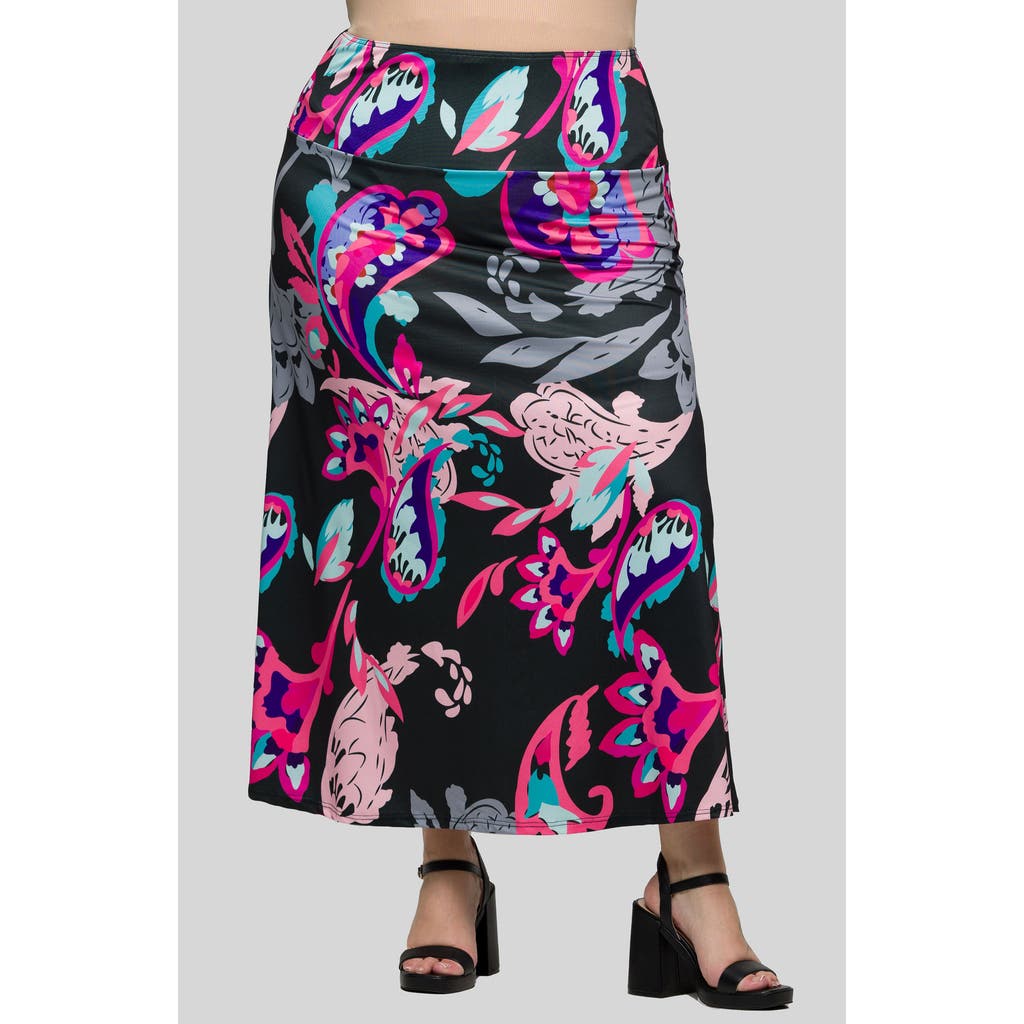 24SEVEN COMFORT APPAREL 24SEVEN COMFORT APPAREL PULL-ON MAXI SKIRT