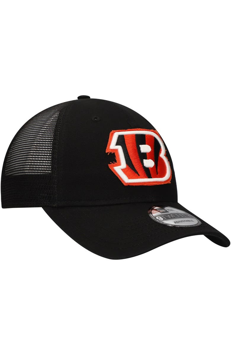 New Era Men's New Era Black Cincinnati Bengals Game Day 9TWENTY Adjustable Trucker Hat, Alternate, color, 