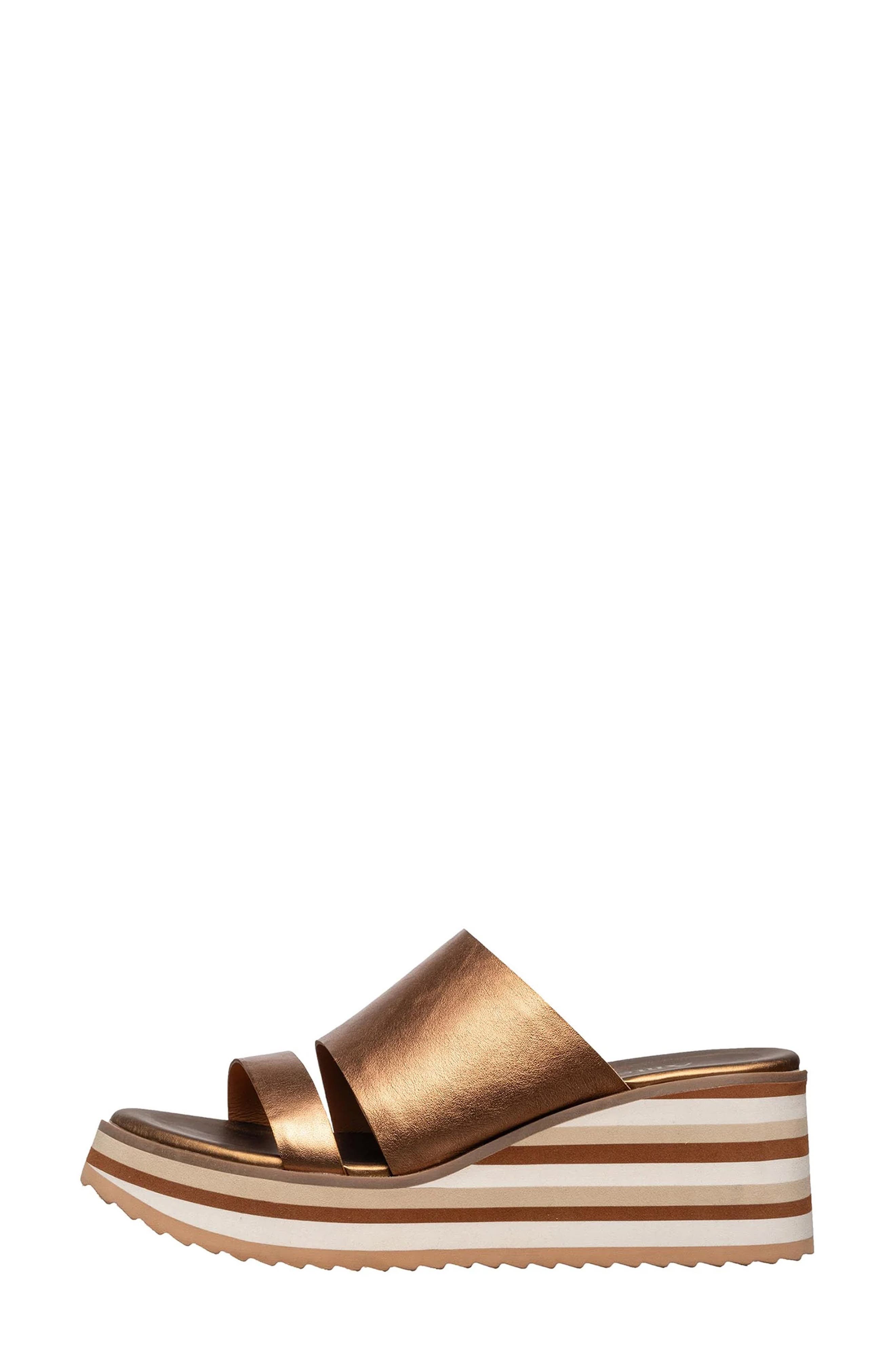 ANTELOPE Parisa Platform Wedge Sandal, Alternate, color, Bronze