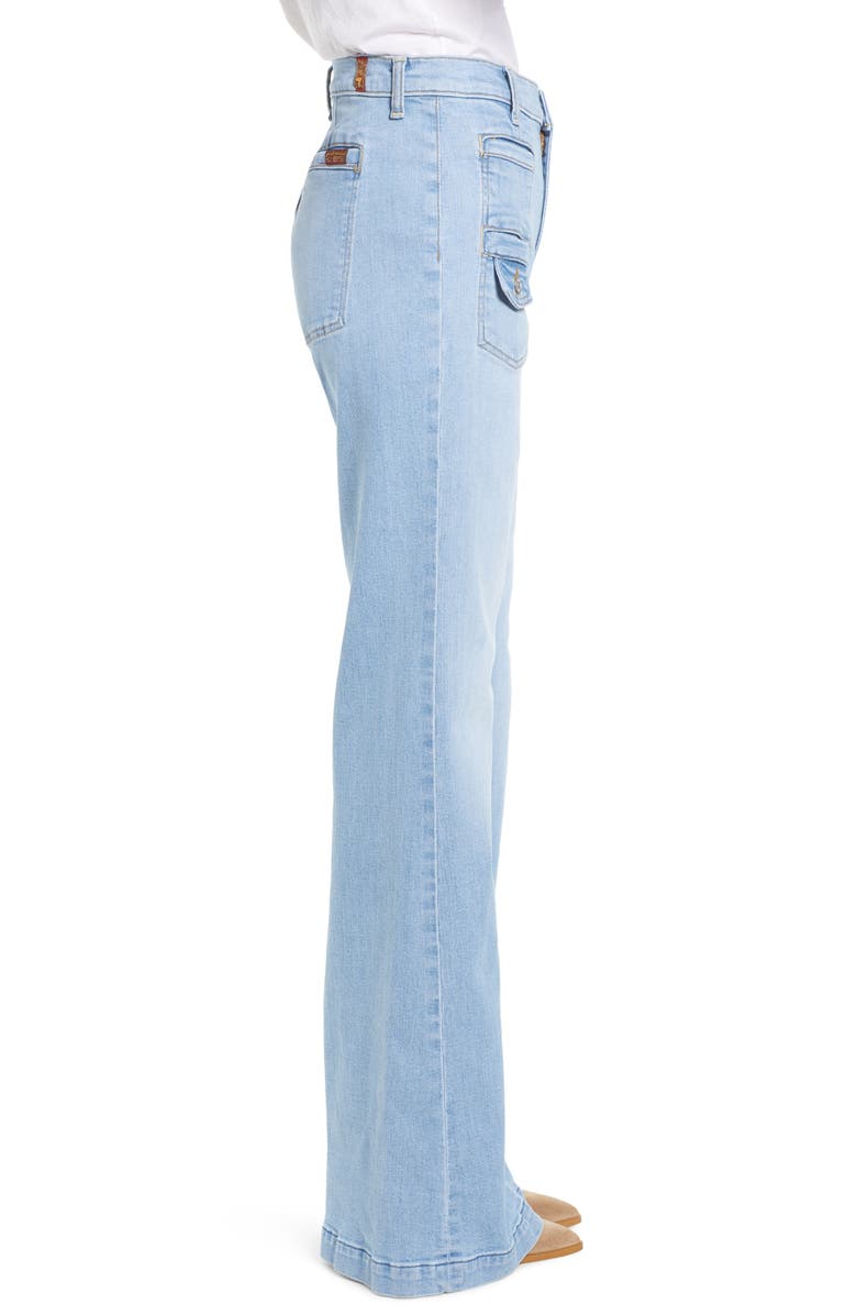 7 For All Mankind <sup>®</sup> Georgia High Waist Flare Jeans, Alternate, color, 