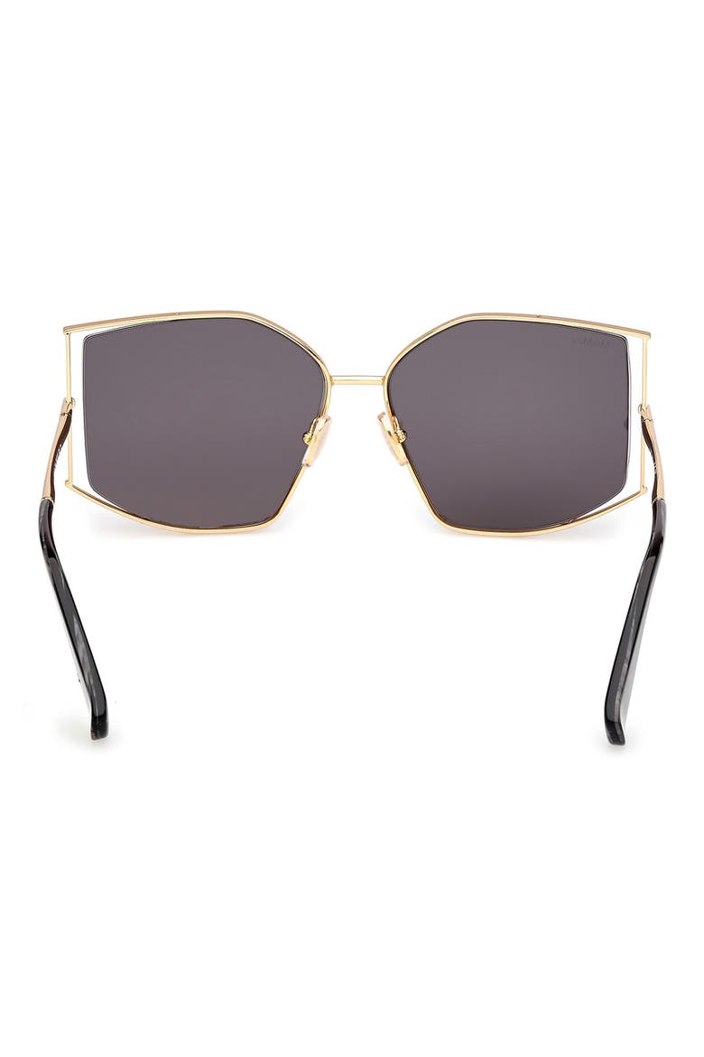 Menton 59mm Cat Eye Sunglasses, Alternate, color, DEEP GOLD/ BLACK HORN/ SMOKE