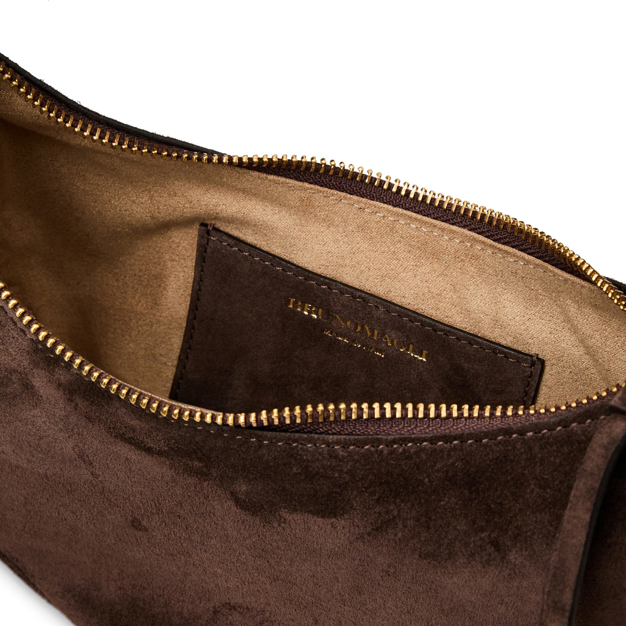 Marta Crescent Bag, Alternate, color, DEEP BROWN STUD
