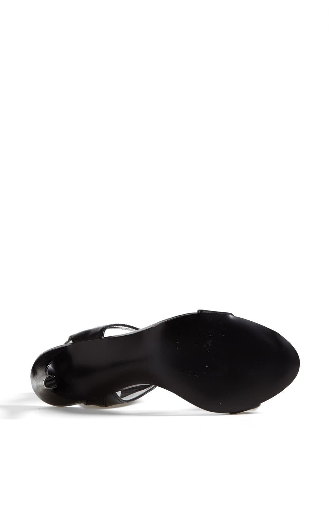 The Blonde Salad x Steve Madden 'Dallas' Sandal, Alternate, color, BLACK LEATHER