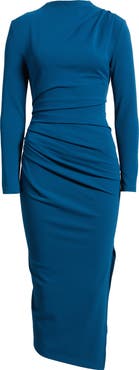 NIKKI LUND Stacey Long Sleeve Midi Dress